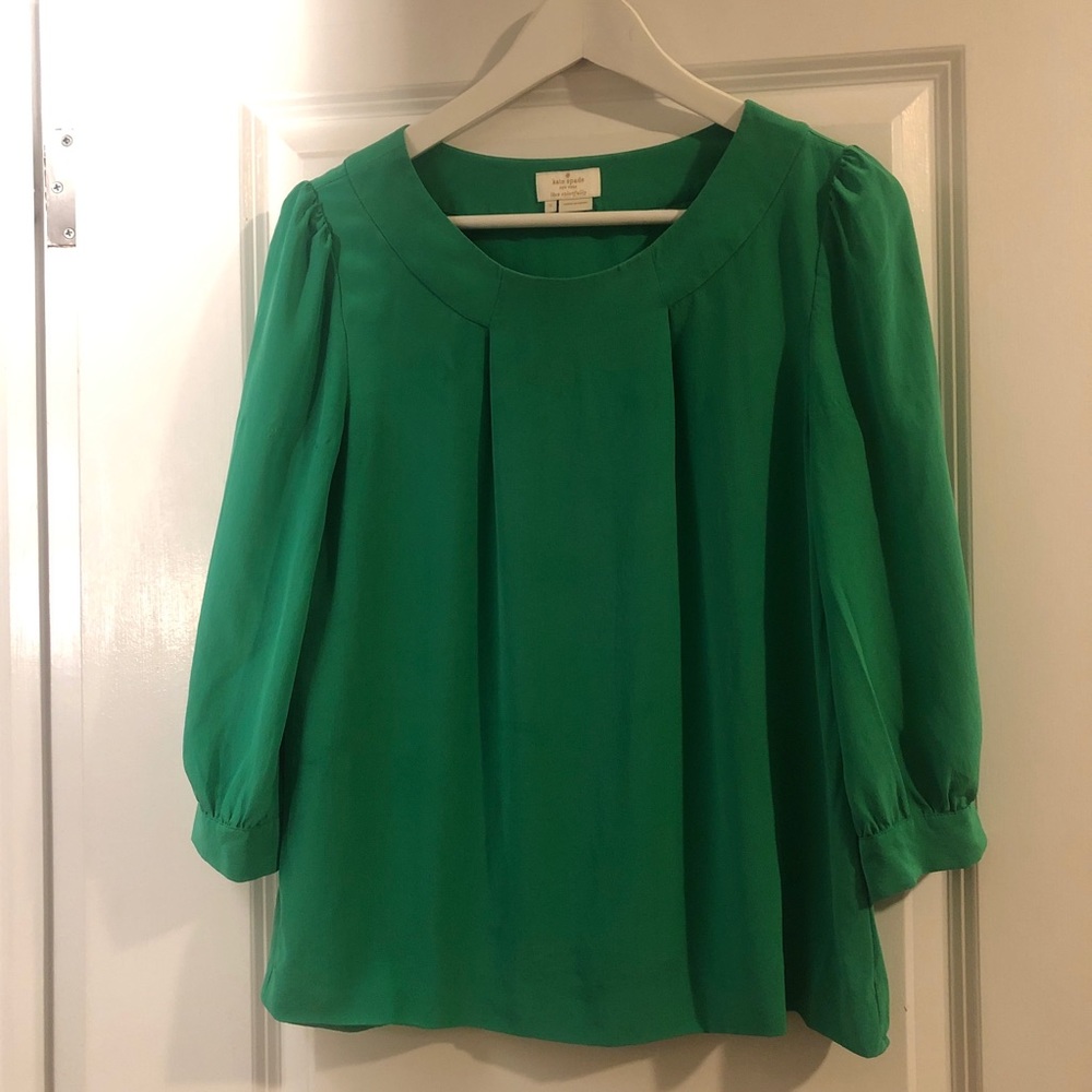 Kate Spade 100% Silk Bridgette Blouse